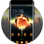 Logo of Planet Explosion Flame Galaxy Theme 2019 android Application 